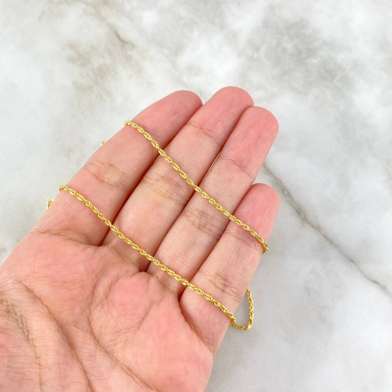 Cadena Lazo 0.95gr /50 cm / 1.1mm Oro Amarillo +3 18K