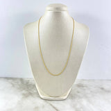 Cadena Lazo 0.95gr / 50cm / 1.5mm Oro Amarillo +3