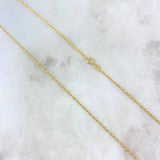 Cadena Lazo 0.95gr / 50cm / 1.5mm Oro Amarillo +3