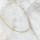 Cadena Lazo 0.95gr / 50cm / 1.5mm Oro Amarillo +3