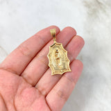 Dije Virgen de Guadalupe 6.95gr / 4.2cm / Circones Blancos Oro Amarillo
