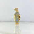 Dije Virgen Milagrosa 8gr / 5.2cm / Circones Blancos-Azul Celeste Dos Oros Amarillo Blanco