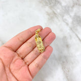 Dije Virgen de Guadalupe 4.85gr / 4.3cm / Circones Blancos Oro Amarillo