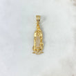 Dije Virgen de Guadalupe 4.85gr / 4.3cm / Circones Blancos Oro Amarillo