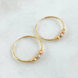 Candongas Aro 1.5gr / 2cm / Oro 18K