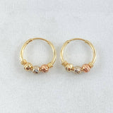 Candongas Aro 1.15gr / 1.5cm / Oro 18K *