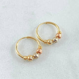 Candongas Trio 0.95gr / 1.3cm / Oro 18K *