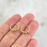 Candongas Aro 1.05gr / 1.3cm / Oro 18K