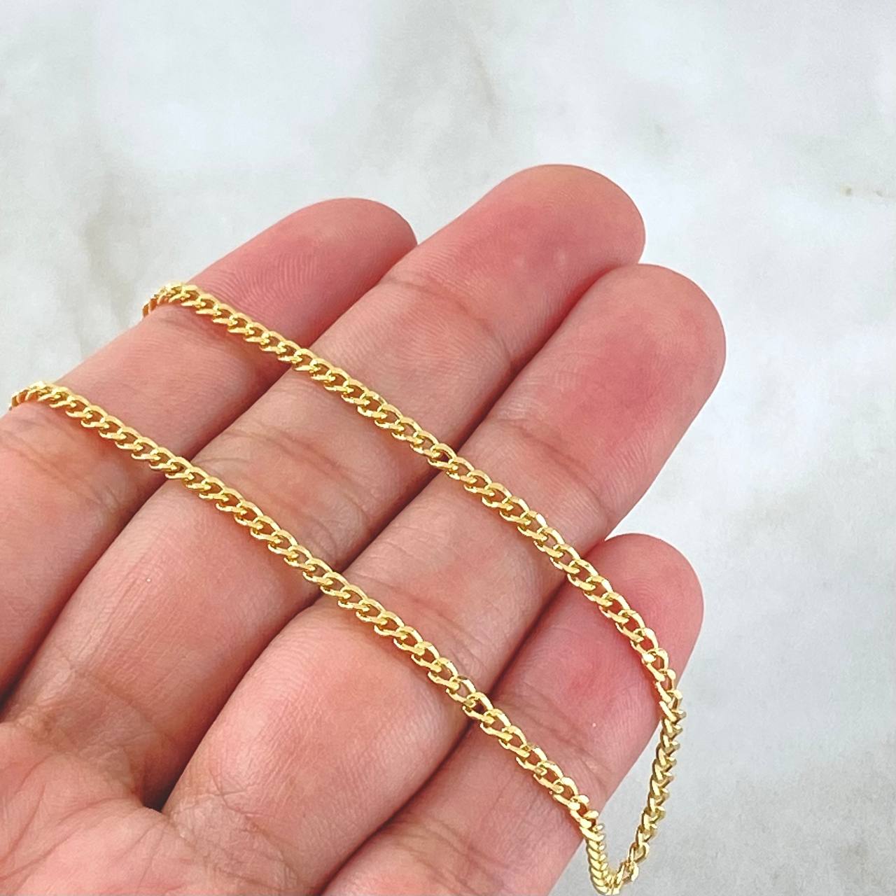 Cadena Cubana 4.1gr / 60cm / +0 Oro 18K *