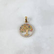 Dije Árbol de la vida 2.1gr / 3.8cm / Circones de Colores Oro Amarillo