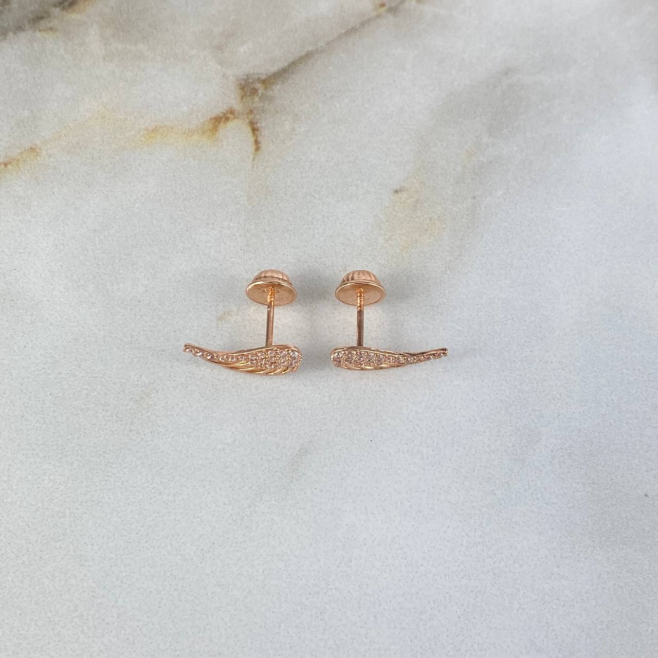 Topos Alas 1.05gr / Circones Blancos Oro Rosa ©