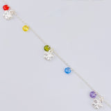 Tobillera Mariposas Colgantes 3.55g / 26.2cm / 1.2mm Plata 925