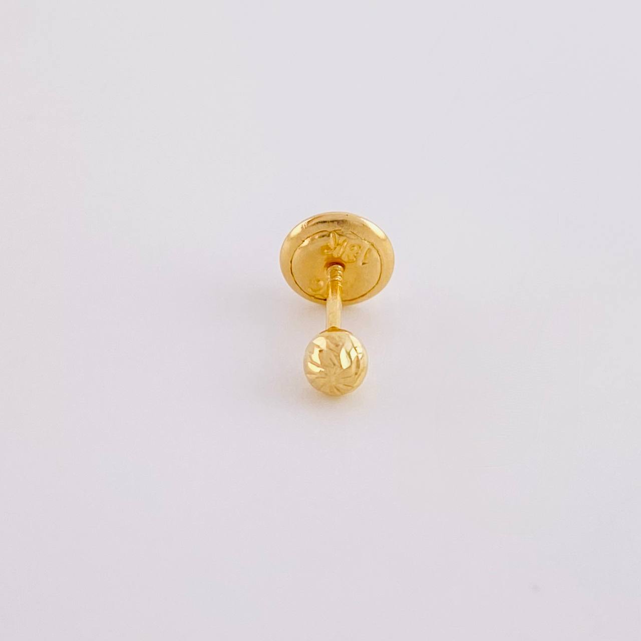Piercing Topo Bola Diamantada 0.25g / 3cm Oro Amarillo 18K