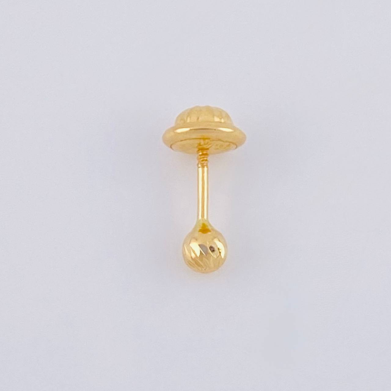 Piercing Topo Bola Diamantada 0.25g / 3cm Oro Amarillo 18K