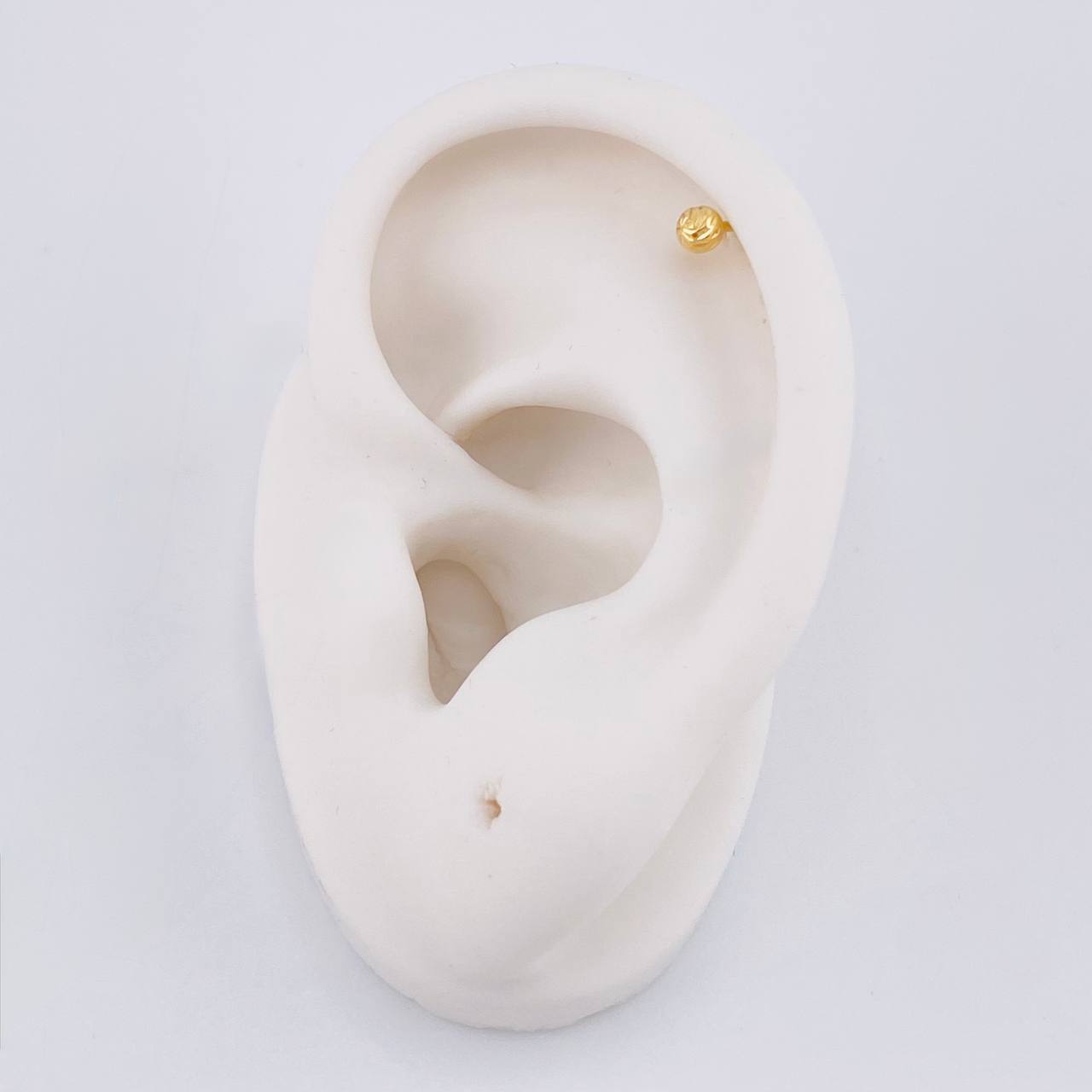 Piercing Topo Bola Diamantada 0.25g / 3cm Oro Amarillo 18K