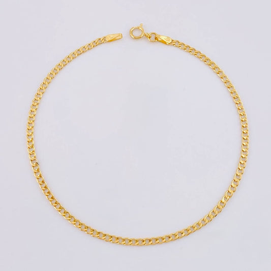 Pulso Cubano 0.8g / 19.3cm / 2mm Oro Amarillo 18K (Oferta)