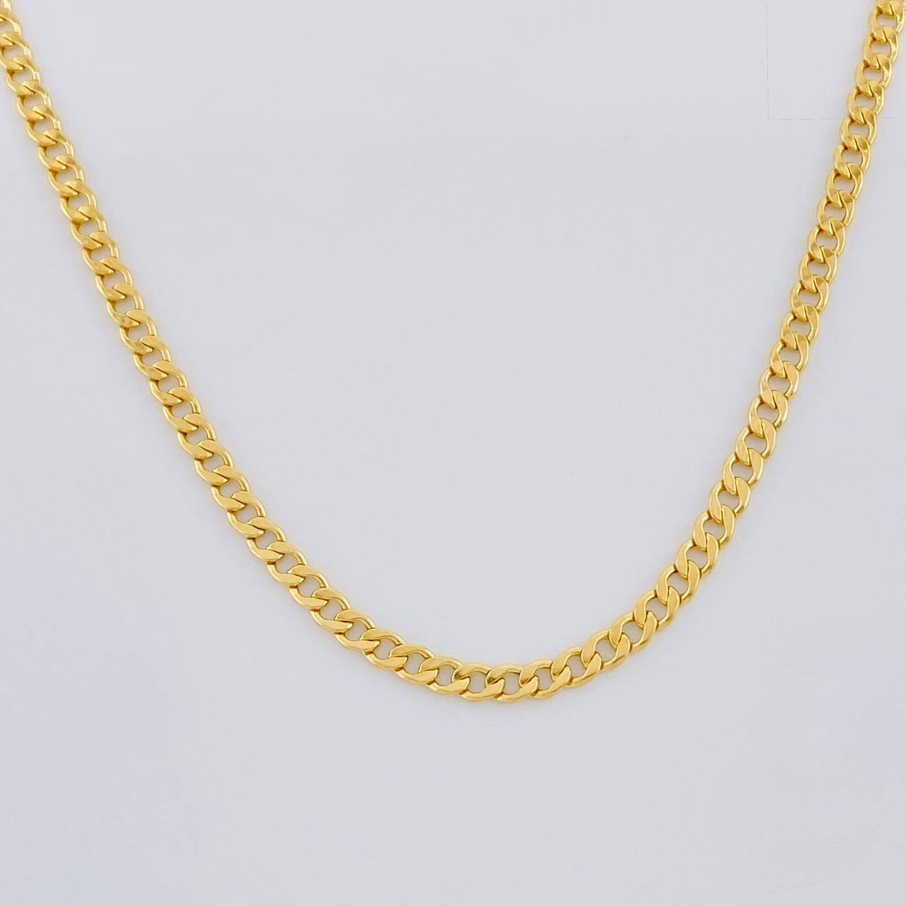 Cadena Cubana 3.05g / 60cm / 2.5mm Oro Amarillo 18K