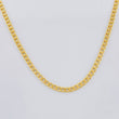 Cadena Cubana 3.05g / 60cm / 2.5mm Oro Amarillo 18K