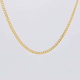 Cadena Cubana 3.05g / 60cm / 2.5mm Oro Amarillo 18K