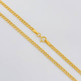 Cadena Cubana 3.05g / 60cm / 2.5mm Oro Amarillo 18K