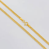 Cadena Cubana 2.35g / 45cm / 2.3mm Oro Amarillo 18K