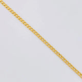 Cadena Cubana 2.35g / 45cm / 2.3mm Oro Amarillo 18K