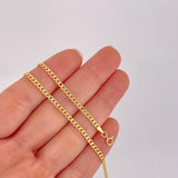 Cadena Cubana 3.05g / 60cm / 2.5mm Oro Amarillo 18K