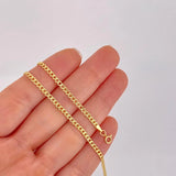 Cadena Cubana 2.35g / 45cm / 2.3mm Oro Amarillo 18K