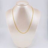 Cadena Cubana 2.35g / 45cm / 2.5mm Oro Amarillo 18K