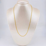 Cadena Cubana 2.55g / 50cm / 2.5mm Oro Amarillo 18K