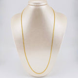 Cadena Cubana 3.05g / 60cm / 2.5mm Oro Amarillo 18K