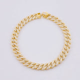 Pulso Cubano 16.5g / 18.2cm / 8.3mm Plata Vermeil 925