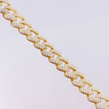 Pulso Cubano 16.5g / 18.2cm / 8.3mm Plata Vermeil 925