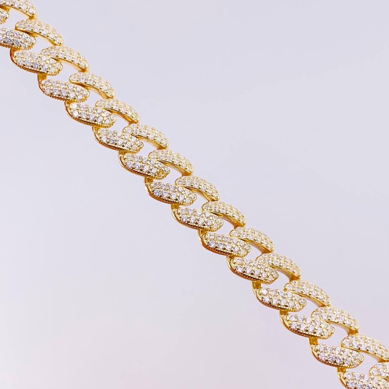 Pulso Cubano 16.6g / 18.2cm / 8.3mm Plata Vermeil 925
