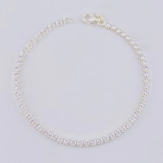 Pulso Tenis Circular 3.45g / 19.1cm / 3mm Plata 925
