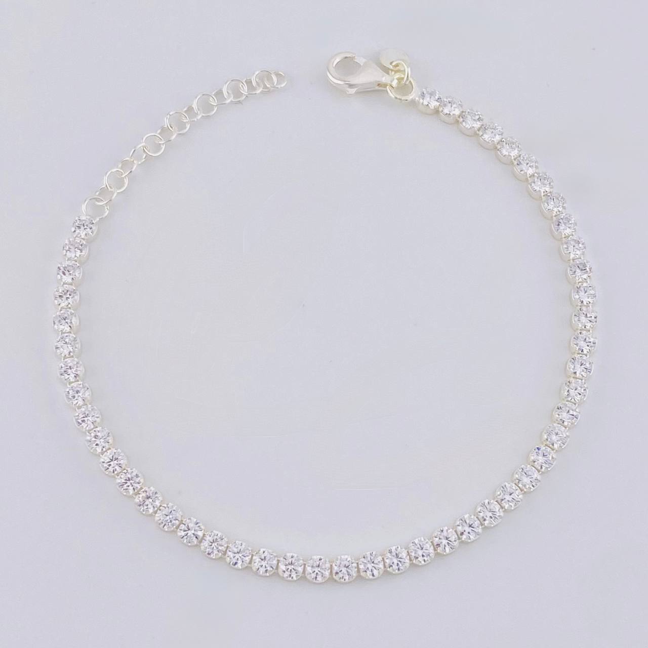 Pulso Tenis Circular 3.45g / 19cm / 3mm Plata 925