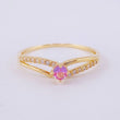 Anillo Solitario Entrelazado 1.2g / T6 1/2 Oro Amarillo 18K