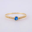 Anillo Solitario V Tupido 1.15g / T7 1/4 Oro Amarillo 18K