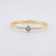 Anillo Rombo Tupido 1.35g / T7 3/4 Oro Amarillo 18K