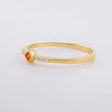 Anillo Rombo Tupido 1.45g / T8 1/2 Oro Amarillo 18K