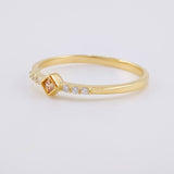 Anillo Rombo Tupido 1.3g / T6 1/4 Oro Amarillo 18K