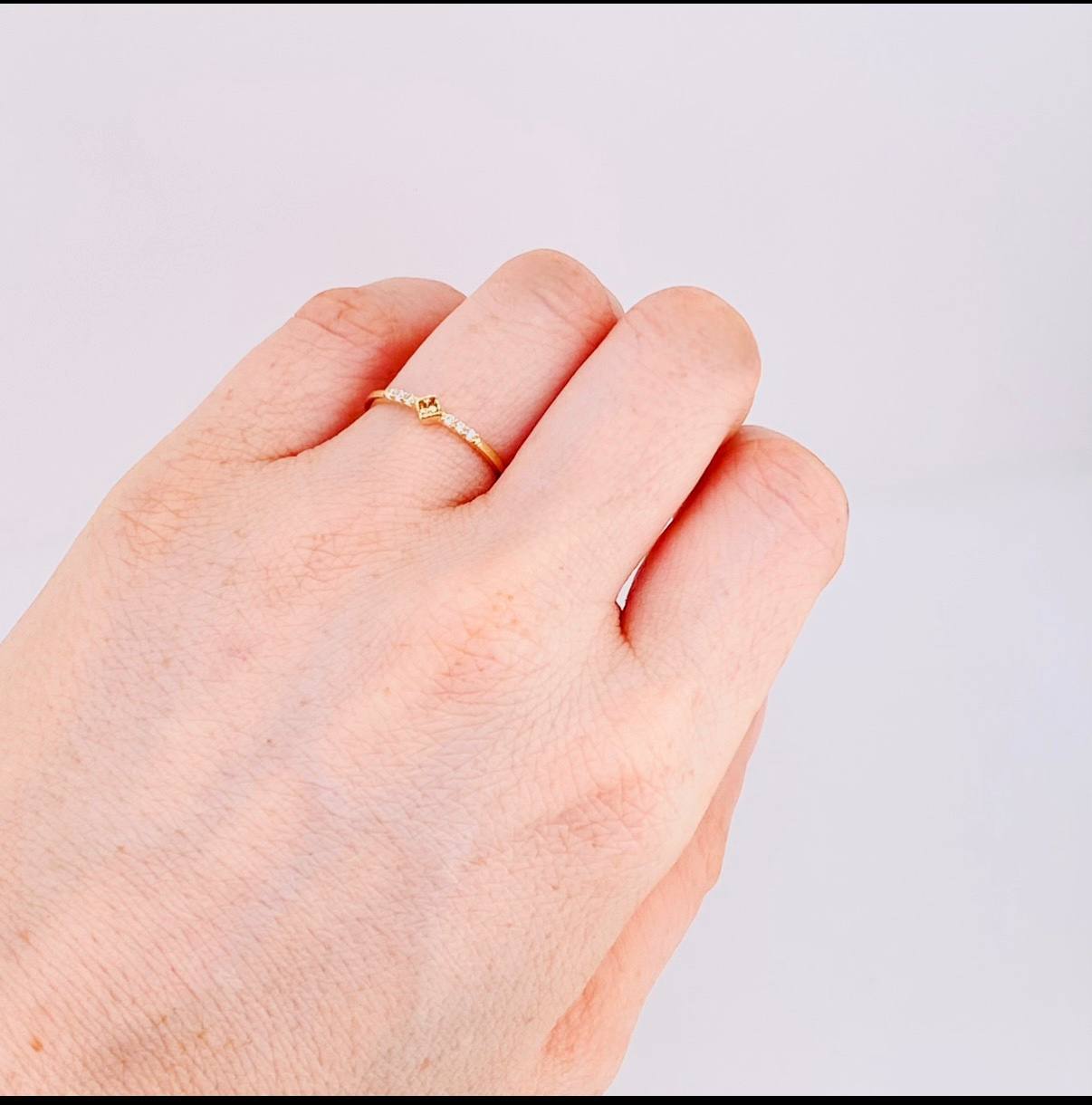 Anillo Rombo Tupido 1.3g / T6 1/4 Oro Amarillo 18K