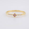 Anillo Rombo Tupido 1.35g / T6 1/4 Oro Amarillo 18K