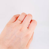 Anillo Rombo Tupido 1.35g / T6 1/4 Oro Amarillo 18K