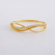 Anillo Filigrana Cruzado 1.45g / T6 1/2 Oro Amarillo 18K