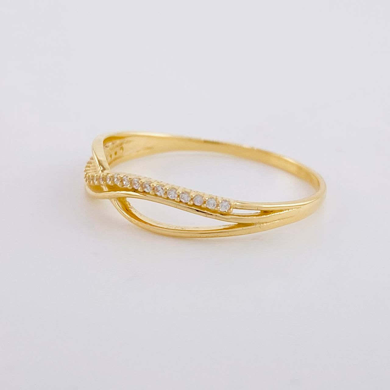 Anillo Filigrana Cruzado 1.45g / T6 1/4 Oro Amarillo 18K