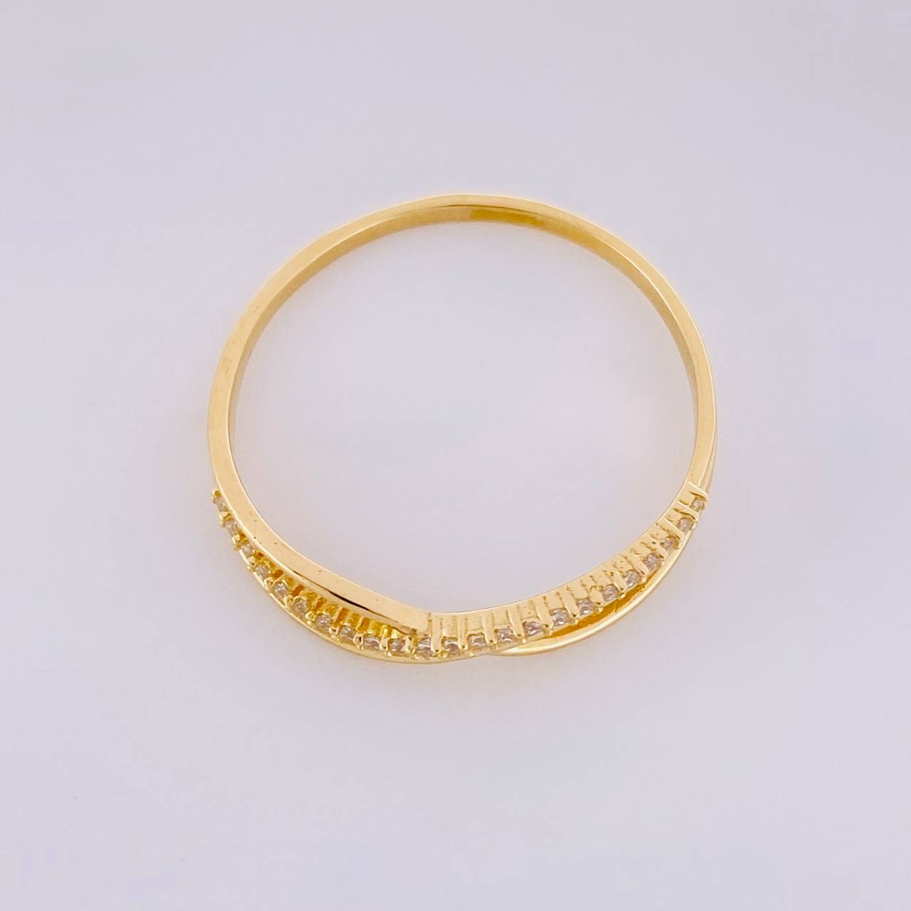 Anillo Filigrana Cruzado 1.4g / T7 3/4 Oro Amarillo 18K
