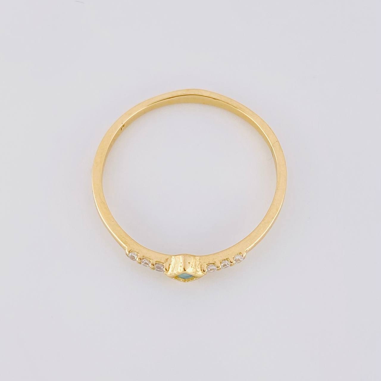 Anillo Rombo Tupido 1.35g / T7 3/4 Oro Amarillo 18K