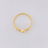 Anillo Rombo Tupido 1.35g / T6 1/4 Oro Amarillo 18K