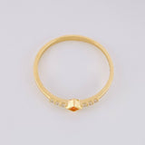 Anillo Rombo Tupido 1.45g / T8 1/2 Oro Amarillo 18K